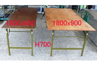 ベニヤテーブル(W1800×D600×H700)