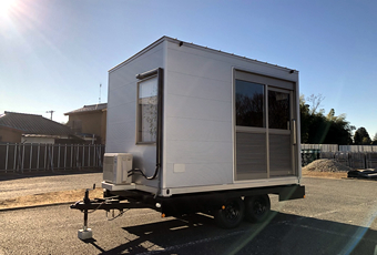 トレーラーハウスレンタル 12ftタイプ シルバー