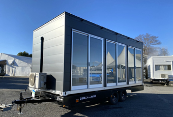 トレーラーハウスレンタル 3W (ブラック)